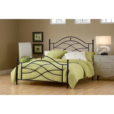 Cole Full Bed with Arched Headboard and Footboard